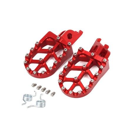 Kit pedane poggiapiedi CNC rosse x HM-VENT 50